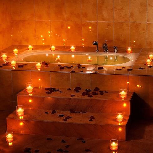 Honoson 24 Pack Flameless LED Floating Candles 1. 6'' Waterproof LED Floating Tealights Battery Water Activated Tealights for Weddings Pool Centerpiece Party Decor(Blue) in Saudi Arabia