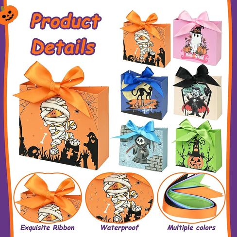 Nimbbex 24Pack Small Christmas Gift Bags,6 Designs Mini Xmas Gift Bags,5.1 * 4.5 * 2.2 Inch Christmas Goodie Bags with Ribbon,Christmas Bags for Gifts,Candy,Treat,Holiday,Eve in Saudi Arabia