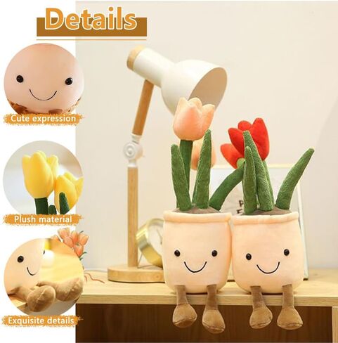 3 قطع من لعبة النباتات العصارية الناعمة من القطيفة، لعبة من القطيفة للنباتات الناعمة، وسادة من القطيفة لمحاكاة النباتات العصارية، هدية للأطفال (العصارة) in Kuwait