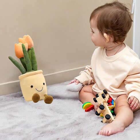 3 قطع من لعبة النباتات العصارية الناعمة من القطيفة، لعبة من القطيفة للنباتات الناعمة، وسادة من القطيفة لمحاكاة النباتات العصارية، هدية للأطفال (العصارة) in Kuwait