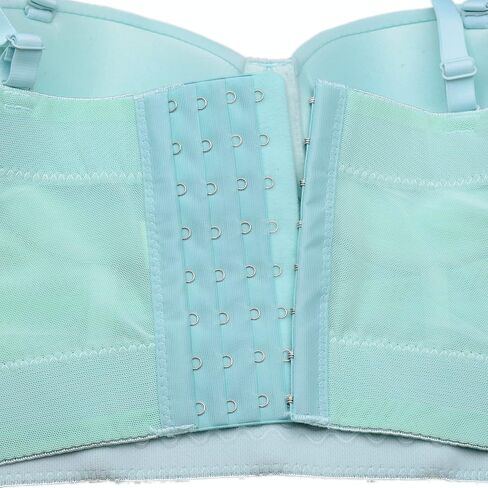 ELLACCI Women's Mesh Bustier Crop Top Push Up Corset Tops Bra Green in Saudi Arabia