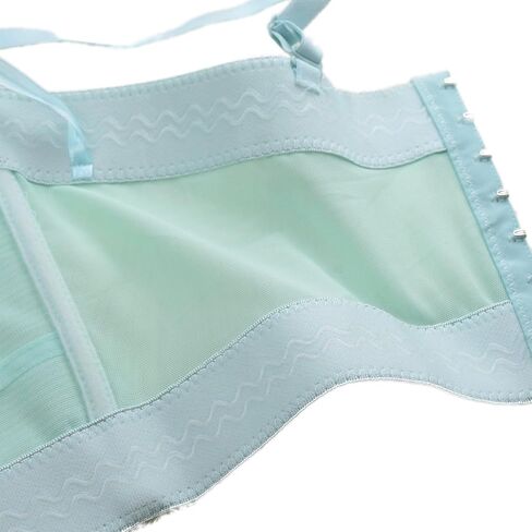 ELLACCI Women's Mesh Bustier Crop Top Push Up Corset Tops Bra Green in Saudi Arabia