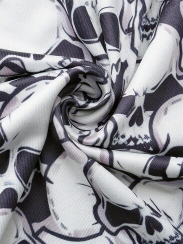 Morvia المرأة التباين الدانتيل الزخارف سكوب الرقبة هالوين الجماجم كل انحاء طباعة كامي القمم الصيف عادية بلا أكمام ملابس علوية in Kuwait