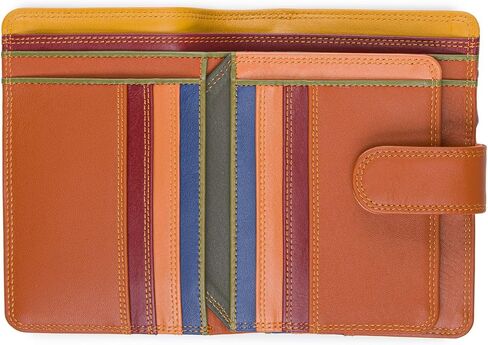 mywalit Medium Snap Leather Wallet | 9 Card Slots | ID Window & Zip Coin Pocket | Jamaica | Stylish & Compact Accessory for Men & Women | Perfect for Everyday Use in Saudi Arabia