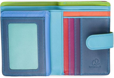 mywalit Medium Snap Leather Wallet | 9 Card Slots | ID Window & Zip Coin Pocket | Jamaica | Stylish & Compact Accessory for Men & Women | Perfect for Everyday Use in Saudi Arabia