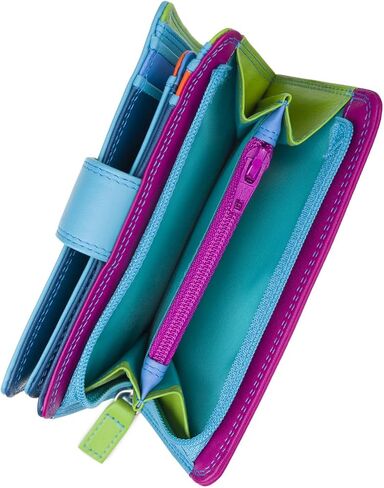 mywalit Medium Snap Leather Wallet | 9 Card Slots | ID Window & Zip Coin Pocket | Jamaica | Stylish & Compact Accessory for Men & Women | Perfect for Everyday Use in Saudi Arabia