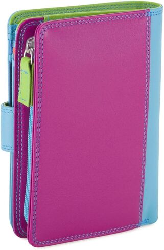 mywalit Medium Snap Leather Wallet | 9 Card Slots | ID Window & Zip Coin Pocket | Jamaica | Stylish & Compact Accessory for Men & Women | Perfect for Everyday Use in Saudi Arabia