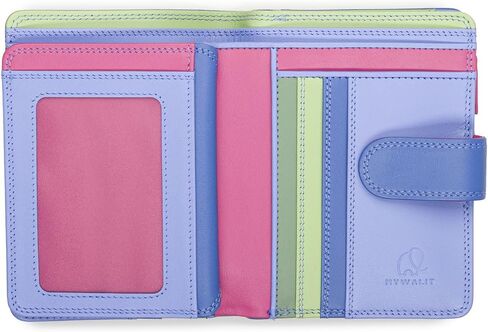 mywalit Medium Snap Leather Wallet | 9 Card Slots | ID Window & Zip Coin Pocket | Jamaica | Stylish & Compact Accessory for Men & Women | Perfect for Everyday Use in Saudi Arabia