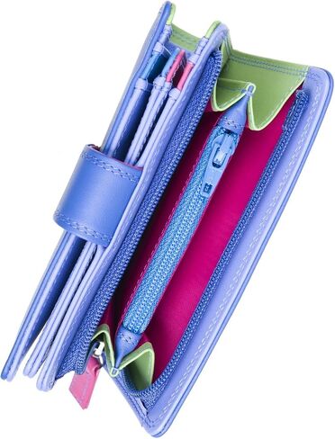 mywalit Medium Snap Leather Wallet | 9 Card Slots | ID Window & Zip Coin Pocket | Jamaica | Stylish & Compact Accessory for Men & Women | Perfect for Everyday Use in Saudi Arabia