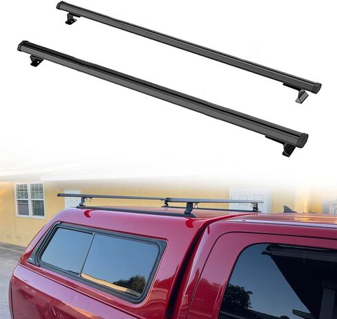 60 "بيك اب العارضة شاحنة توبر سلم رف العربة شل سقف الرف لشاحنة مقطورة فان غطاء الرف - الألومنيوم الأسود in Kuwait