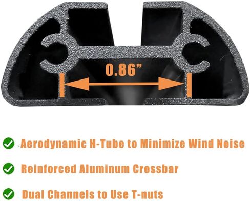 60 "بيك اب العارضة شاحنة توبر سلم رف العربة شل سقف الرف لشاحنة مقطورة فان غطاء الرف - الألومنيوم الأسود in Kuwait