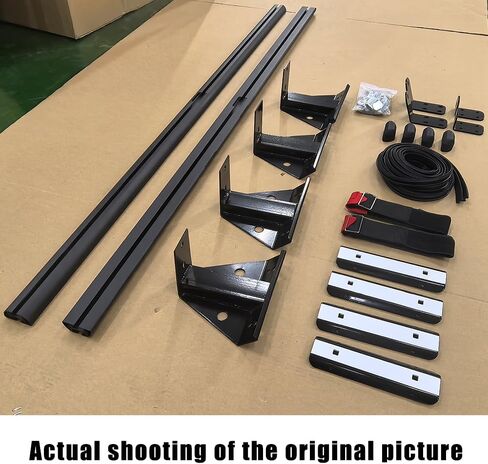 60 "بيك اب العارضة شاحنة توبر سلم رف العربة شل سقف الرف لشاحنة مقطورة فان غطاء الرف - الألومنيوم الأسود in Kuwait