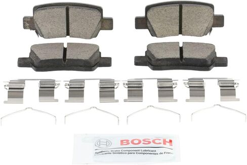 BOSCH BC2373 QuietCast Premium Ceramic Disc Brake Pad Set - Compatible with Select Hyundai Elantra; Kia Seltos; REAR in Saudi Arabia