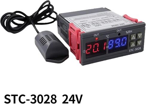 STC-1000/3028 12/24/220V Digital Temperature Controller for Incubator Relay LED Heating Cooling Thermoregulator Thermostat(STC-3028 24V) in Kuwait