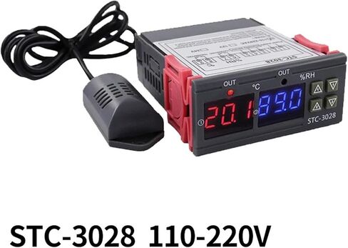 STC-1000/3028 12/24/220V Digital Temperature Controller for Incubator Relay LED Heating Cooling Thermoregulator Thermostat(STC-3028 24V) in Kuwait