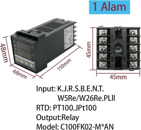 REX-C100 PID Intelligent Temperature Controller Universal REX-C100 Thermostat SSR Relay Output Universal K PT100 J Type Input(K Tepy SSR) in Saudi Arabia