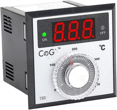 TED 72*72mm K J PT100 Type AC220V 110V 24V 380V Knob 0-100 300 400 600 Degree Digital Thermostat Powered Temperature Controller(K 0-600,220V) in Saudi Arabia