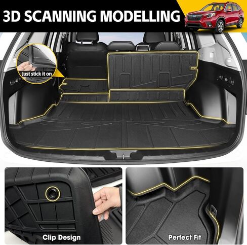 Backrest Mat for 2019-2024 Subaru Forester Cargo Liner All Weather Rear Seat Back Protector Mat for 2019 2020 2021 2022 2023 2024 Subaru Forester Accessories in Kuwait