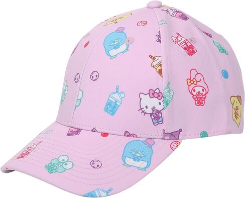 Hello Kitty and Friends AOP Drinks Sublimation On Poly B2 Structured Ball Cap Traditional Adjustable in Saudi Arabia
