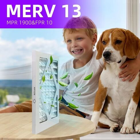 16 3/8x21 1/2x1 Merv 13 (4 pack) مرشح الهواء المطوي (الحجم الفعلي: 16 3/8 "x21 1/2" x3/4 ") MPR 1900 & FPR 10 ، مرشحات الهواء الفرن in Kuwait