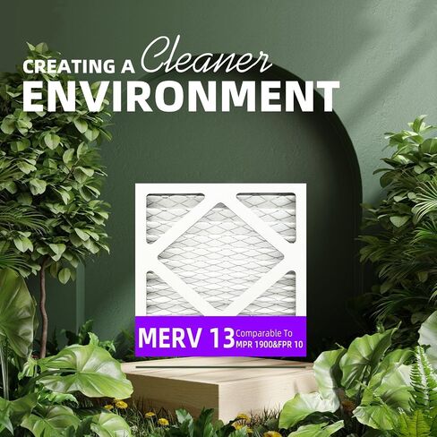 16 3/8x21 1/2x1 Merv 13 (4 pack) مرشح الهواء المطوي (الحجم الفعلي: 16 3/8 "x21 1/2" x3/4 ") MPR 1900 & FPR 10 ، مرشحات الهواء الفرن in Kuwait