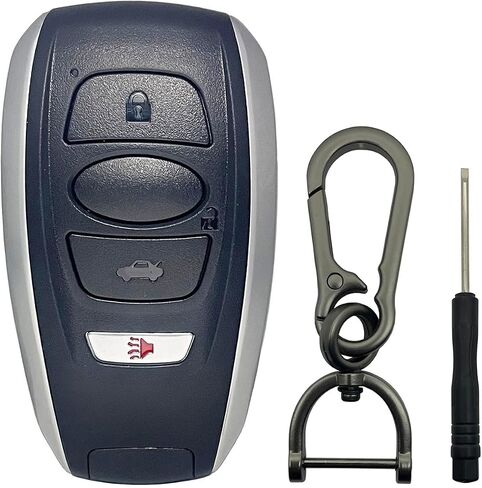 Replacement Keyless Entry Key Fob Cover fit for Subaru 2017-2024 Ascent Crosstrek Forester Impreza Legacy Outback CVT STI WRX Key Fob Shell (FCC ID: HYQ14AHK or 2AOKM-SB4) in Saudi Arabia