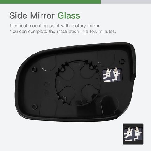SCITOO Side View Mirror Glass Right Side Fit For 2005 For Chevy VENTURE 2005-2006 For PONTIAC MONTANA 2005-2008 For Chevy UPLANDER W/HEATED Replacement Exterior Mirror Glass in Saudi Arabia