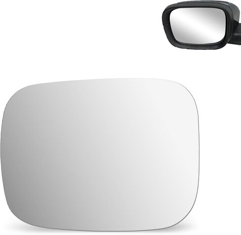 NEYASU Driver Left Side Mirror Glass fit for 2007 2008 2009 2010 Volvo V70 XC70 2007-2014 XC90 Flat Glass Replacement with Adhesives No Heated LH in Saudi Arabia