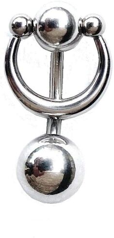 Sterilized Surgical Steel VCH CLICKER 14g Barbell w Heavy Ball. in Saudi Arabia
