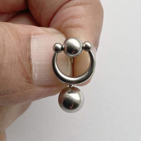 Sterilized Surgical Steel VCH CLICKER 14g Barbell w Heavy Ball. in Saudi Arabia