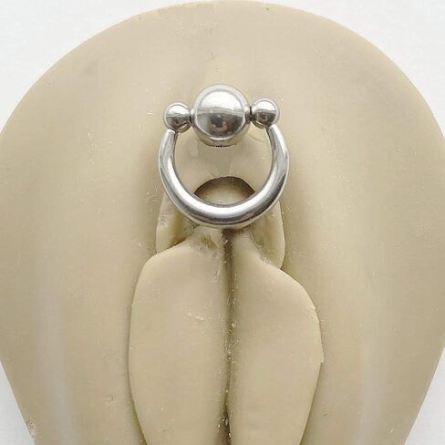 Sterilized Surgical Steel VCH CLICKER 14g Barbell w Heavy Ball. in Saudi Arabia