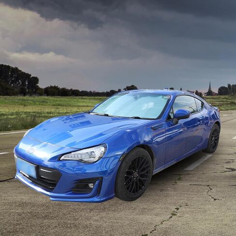 Windshield Sunshade for Subaru BRZ/Toyota 86 2012-2025 Front Window Sun Shade Foldable Reflective Sun Visor Custom Sunscreen UV Blocker Privacy Protector HeatShield Keep Your Car Cooler (Silver) in Saudi Arabia