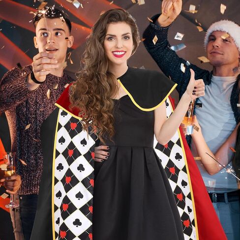 الملكة زي المرأة مع القلب كيب عزر الكرتون الأزياء الملكية لجميع القديسين حفلة تنكرية تأثيري فستان بتصميم حالم in Kuwait