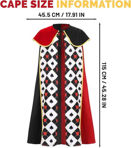 الملكة زي المرأة مع القلب كيب عزر الكرتون الأزياء الملكية لجميع القديسين حفلة تنكرية تأثيري فستان بتصميم حالم in Kuwait