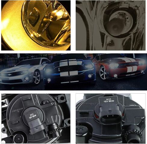 PM PERFORMOTOR Front Bumper Fog Lights+Bezel+Switch+Wiring Compatible with Prius 10-12,Smoked Lens in Saudi Arabia