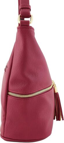 FashionPuzzle Lightweight Tassel Zipper Bucket Crossbody Bag in Saudi Arabia