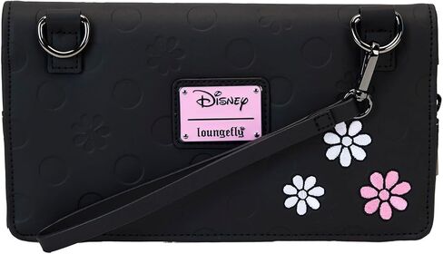 Loungefly Disney Minnie Floral Rock The Dots Clutch Crossbody Bag in Saudi Arabia