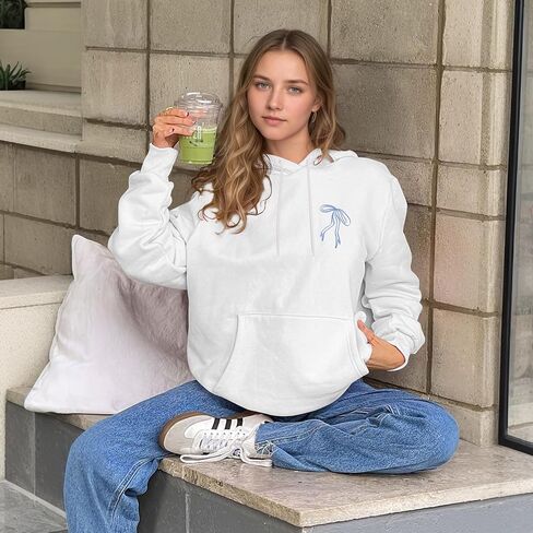 Christian Daughter Of The King Hoodies for Women Bow Aesthetic Hoodie Religious Bible Verse Graphic Sweatshirts in Saudi Arabia