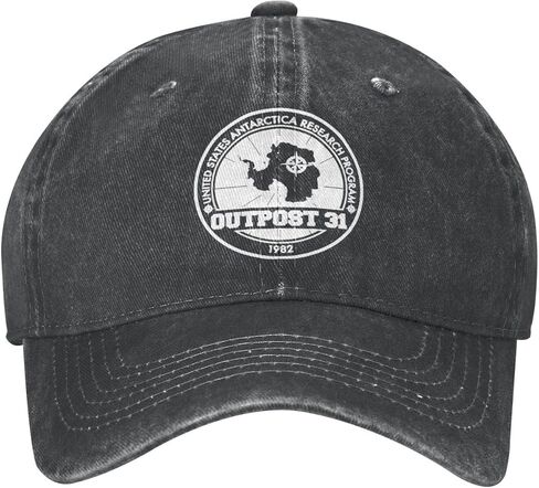 Outpost 31 Antarctica Research Denim Baseball Cap Hat Adjustable Cowboy Hat in Saudi Arabia