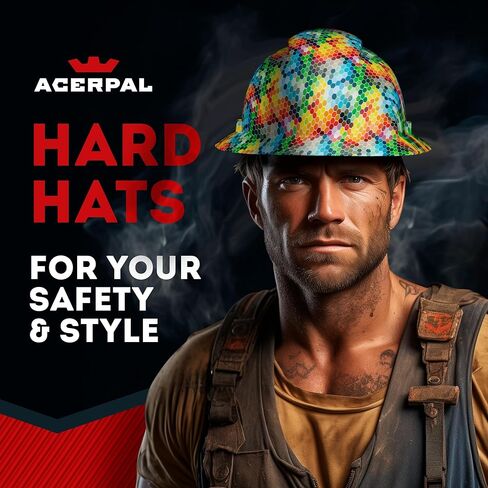 Acerpal Full Brim Vented Carbon Fiber Design Hard Hats Gloss Finish OSHA Hard Hat for Construction with 6-Point Suspension in Saudi Arabia
