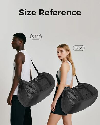 حزمة جميع حقيبة القراصنة القراصنة على الأثقال ، حقيبة رياضية رياضية مقاومة للماء ، حقيبة أسبوعية قابلة للطي 32 لترًا لللياقة والمشي لمسافات طويلة والتخييم (أسود) in Kuwait