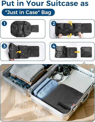 حزمة جميع حقيبة القراصنة القراصنة على الأثقال ، حقيبة رياضية رياضية مقاومة للماء ، حقيبة أسبوعية قابلة للطي 32 لترًا لللياقة والمشي لمسافات طويلة والتخييم (أسود) in Kuwait