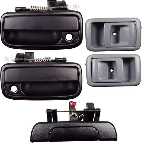 مقبض الباب الخارجي ومجموعة مقبض الباب الداخلي متوافقة مع 1995-2000 Toyota Tacoma، يستبدل #69220-35020، 69210-35020،6909035010 in Kuwait