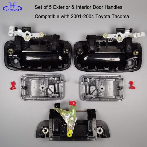 مقبض الباب الخارجي ومجموعة مقبض الباب الداخلي متوافقة مع 1995-2000 Toyota Tacoma، يستبدل #69220-35020، 69210-35020،6909035010 in Kuwait