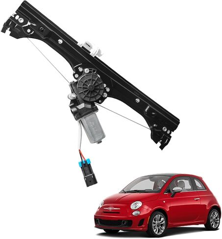 منظم نوافذ الطاقة الأمامي الأيسر ومجموعة المحرك المتوافقة مع Fiat 500 1.4L 2012 2013 2014 2015 2016 2017 2018 2019 يستبدل رقم الجزء 751-648: 68070267AC 68070267AD 68070267AE - جانب السائق in Saudi Arabia