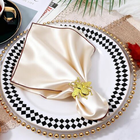 Napkin Rings Set of 24,Gold Leaf Napkin Rings Bulk for Party Decoration Dinning Table Everyday Family Gatherings - A Great Tabletop Decor(Gold) in Kuwait