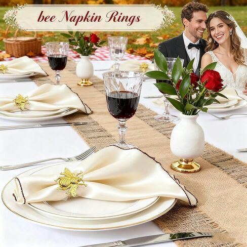 Napkin Rings Set of 24,Gold Leaf Napkin Rings Bulk for Party Decoration Dinning Table Everyday Family Gatherings - A Great Tabletop Decor(Gold) in Kuwait