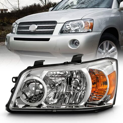 KEEKPO - For 2001-2006 Toyota Highlander Factory Style Headlights Headlamps Pair Assembly Replacement Pair Left+Right in Kuwait