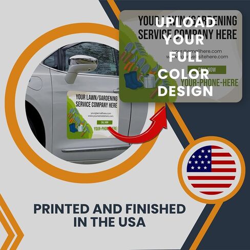 Magnet Me Up Custom Car Magnet, Car Repair Service, Personalized Advertising Sign, 24x18 in, 2 PK, Customizable with Company Name, Contact Details, Bumper Magnet, Auto Repair Shops, Crafted in USA in Saudi Arabia