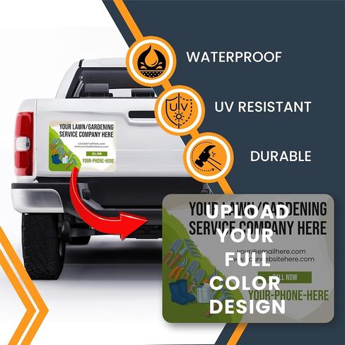 Magnet Me Up Custom Car Magnet, Car Repair Service, Personalized Advertising Sign, 24x18 in, 2 PK, Customizable with Company Name, Contact Details, Bumper Magnet, Auto Repair Shops, Crafted in USA in Saudi Arabia